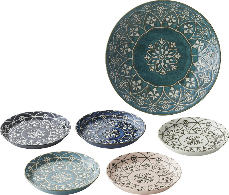 【ラッピング無料】国産 モロッカン パーティーセット 01490 日本製 皿 プレート プレートS プレートL