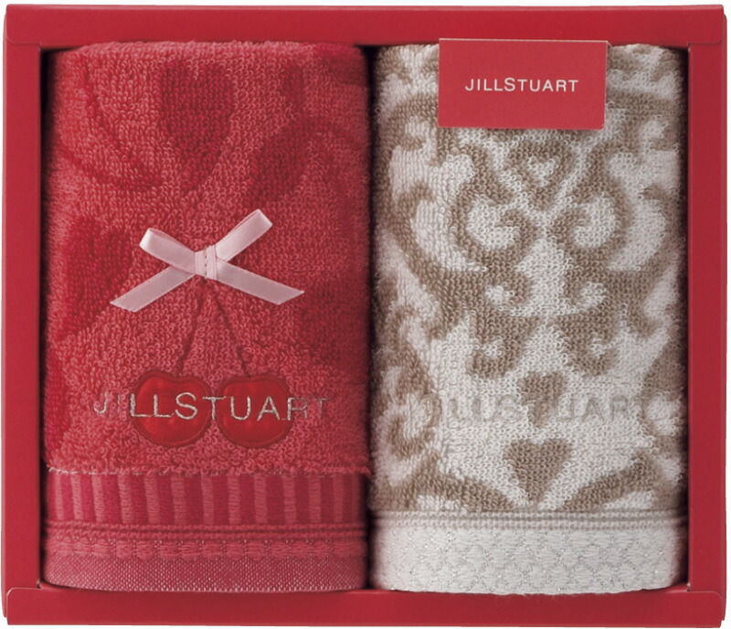 【ラッピング無料】ジル スチュアート プティスリーズ フェイスタオル 2P 58-3159200 綿100%