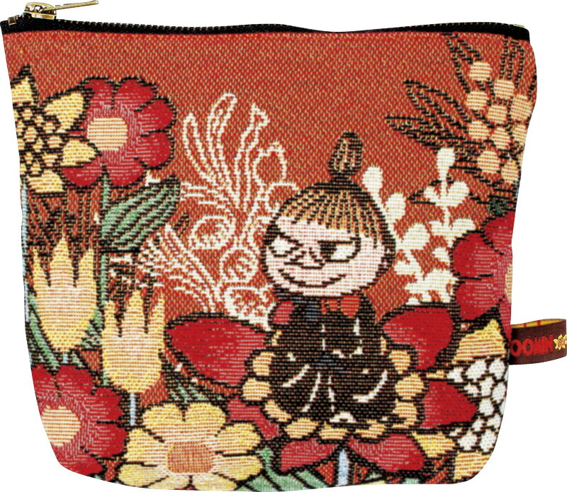 【ラッピング無料】ムーミン 花と一緒に ゴブラン織りポーチ 0434108000