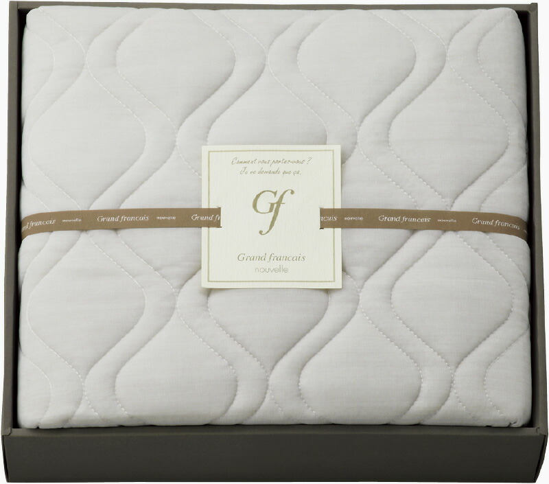 【ラッピング無料】グランフランセヌーベル クール接触冷感敷パット グレージュ GFN4058GE 敷きパッド