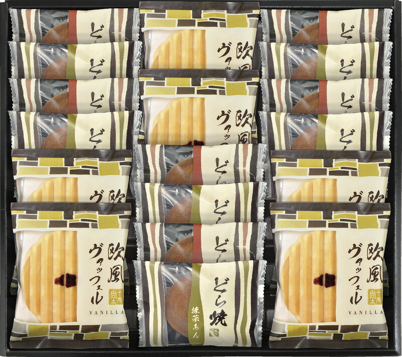 【ラッピング無料】どら焼き ＆ ヴァッフェル 詰合せ DY-40R 欧風ヴァッフェル