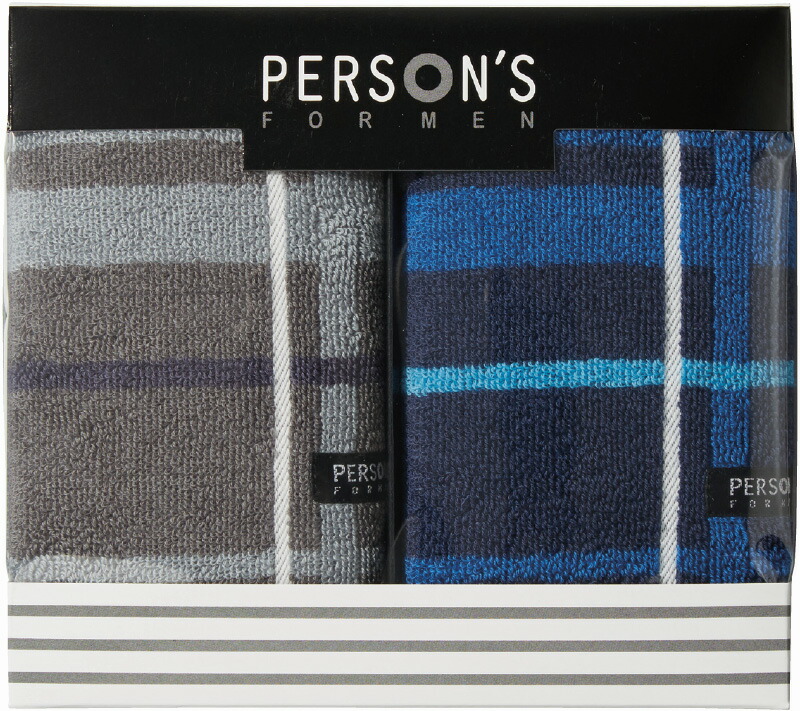【ラッピング無料】パーソンズ 紳士タオルハンカチーフ 2P 31340507A 綿100%