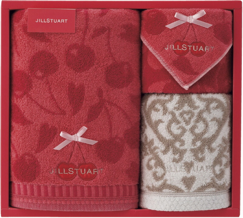 【ラッピング無料】ジル スチュアート プティスリーズ タオルセット 58-3159400 綿100% バスタオル フェイスタオル タオルハンカチ
