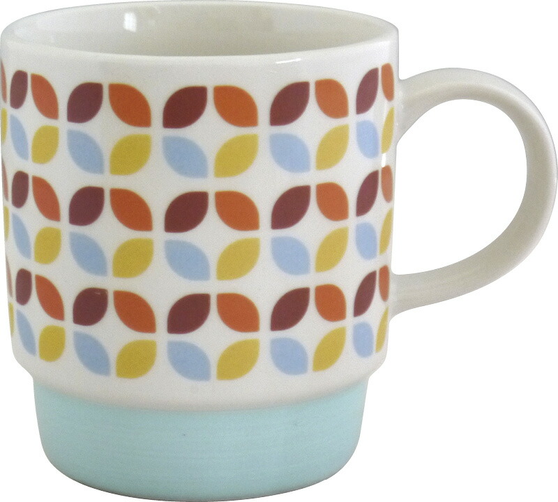 【ラッピング無料】国産 レトロ喫茶 マグカップ ライトブルー 20666 日本製