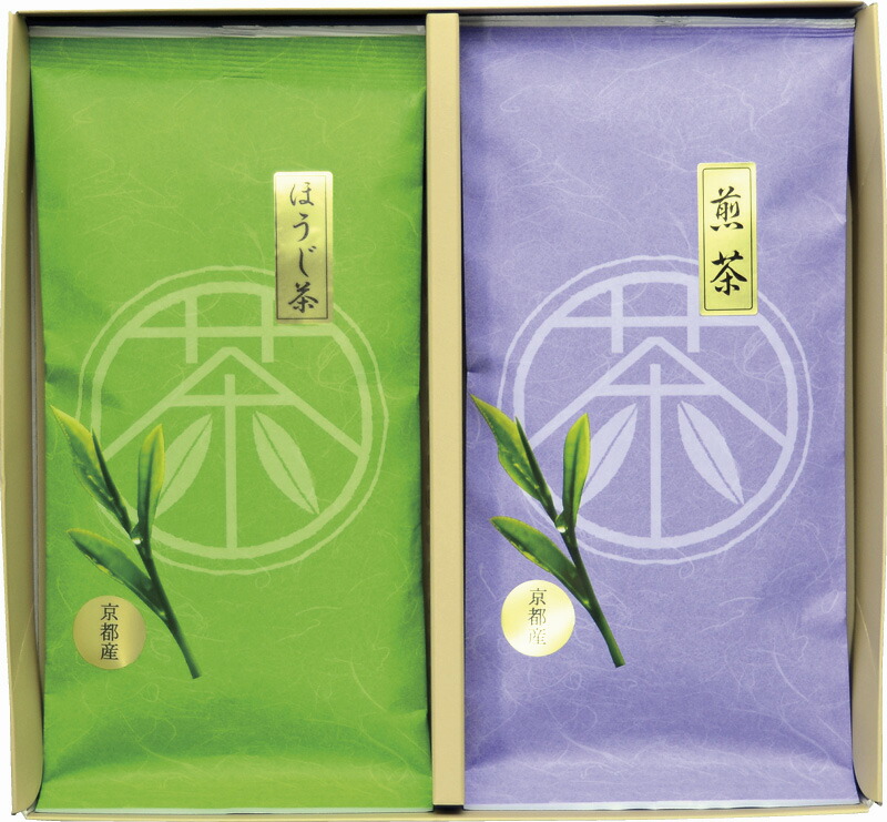 【ラッピング無料】京都産宇治茶詰合せ CK10-10 煎茶 ほうじ茶