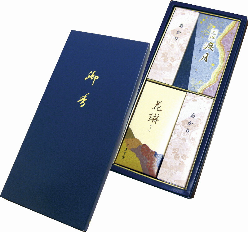 【ラッピング無料】花琳 渡月二種香 173 ローソク お線香 レビュー