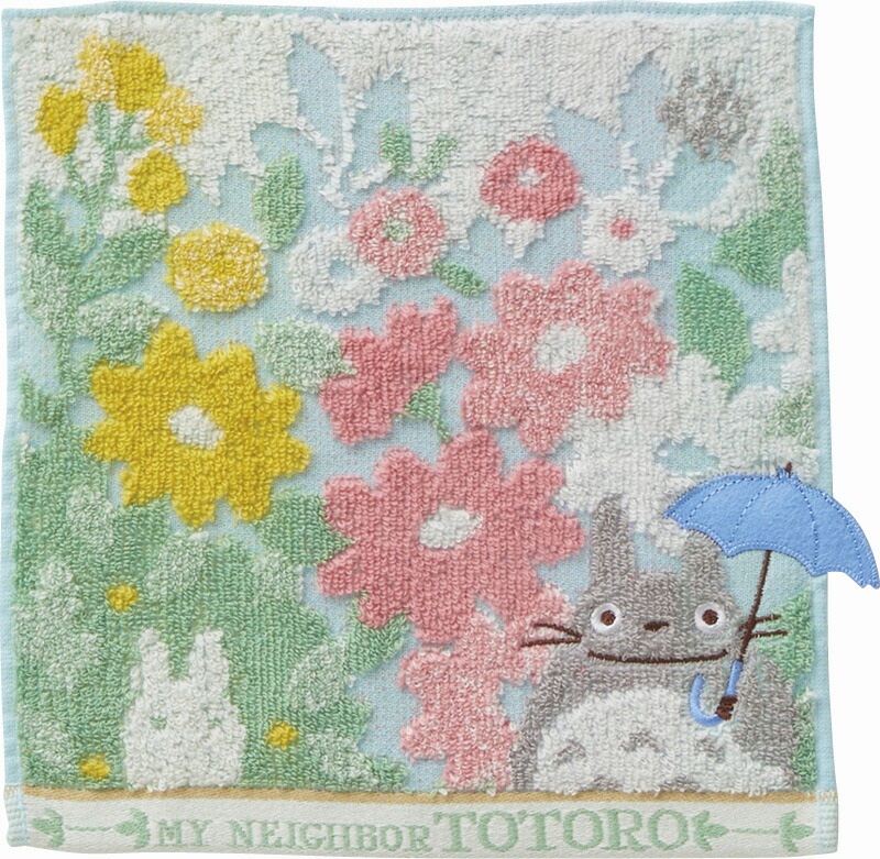 【ラッピング無料】となりのトトロ 花景色 ミニタオル 1005048800 ハンドタオル