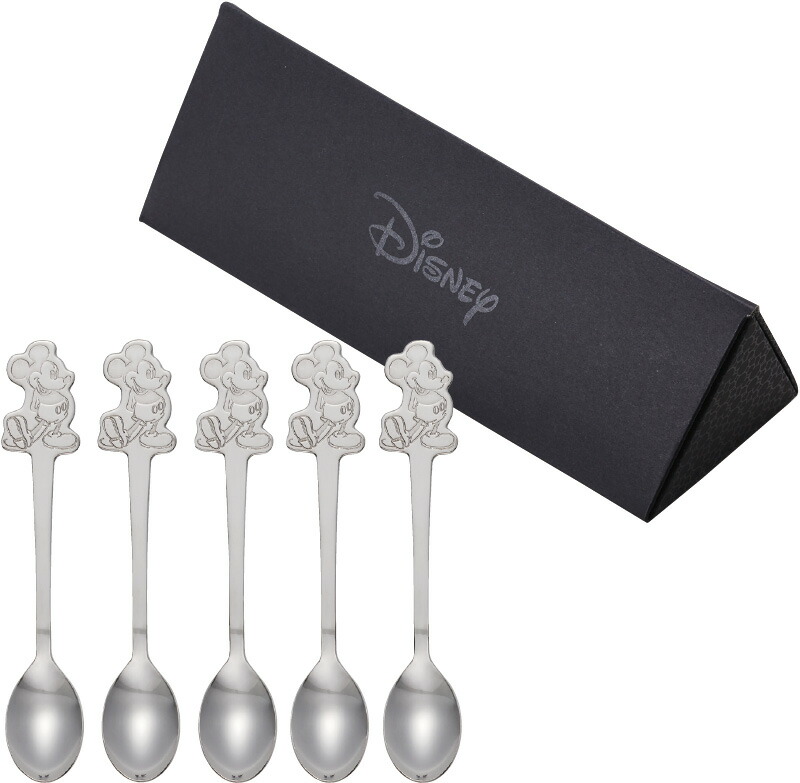 【ラッピング無料】国産 ディズニー ステンレスダイカット スプーン5本セット 13015 日本製