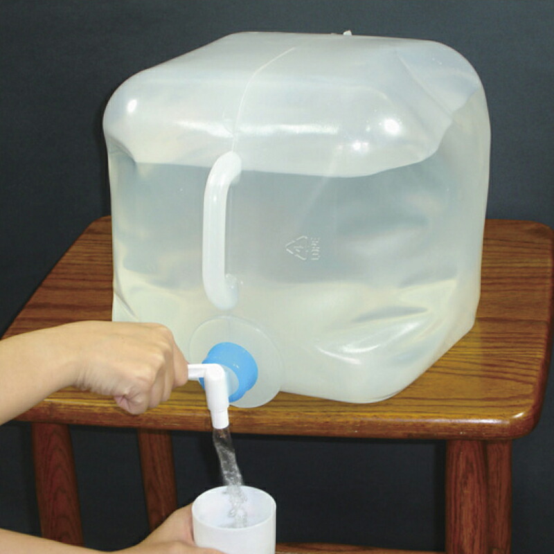【ラッピング無料】折りたたみ式 ウォータータンク 10L SV-4175 給水タンク - 画像 (4)