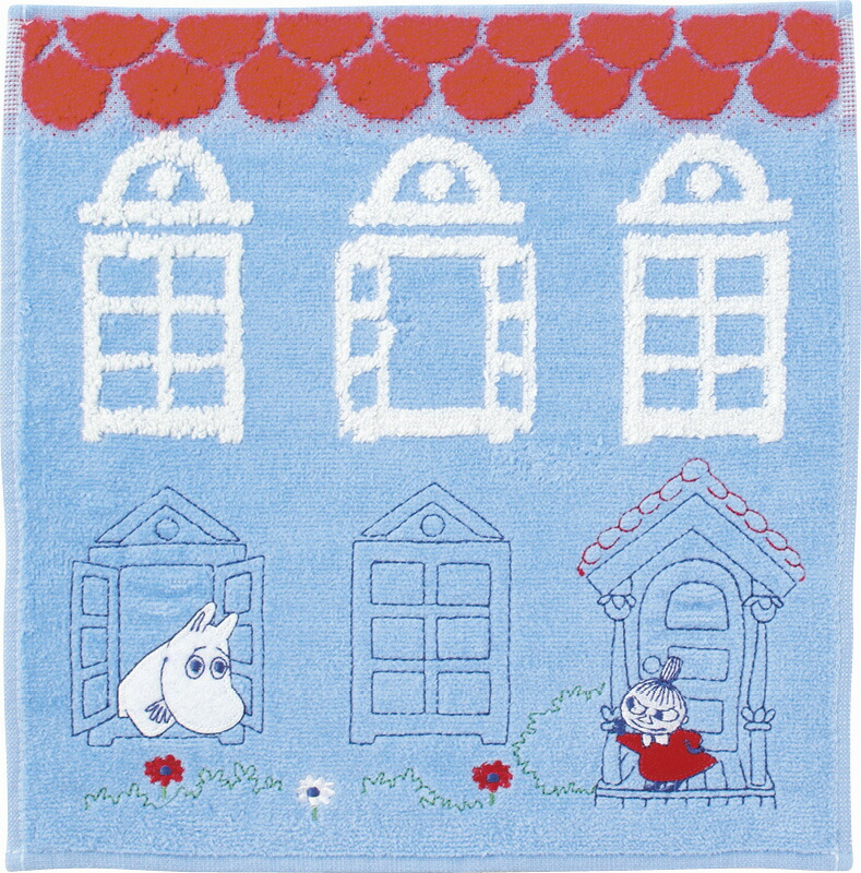 【ラッピング無料】ムーミン 家の前のリトルミイ ミニタオル 1405013600 綿100%