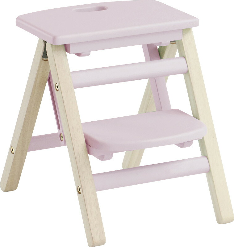 【ラッピング無料】Kids Folding Step -carrie- ラベンダーピンク ILS-3551LPK 踏み台