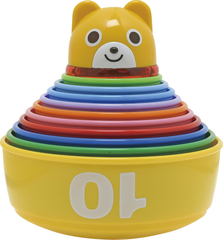 【ラッピング無料】ミキハウス ラトル コップ タワー 16-1609-784 おふろのおもちゃ