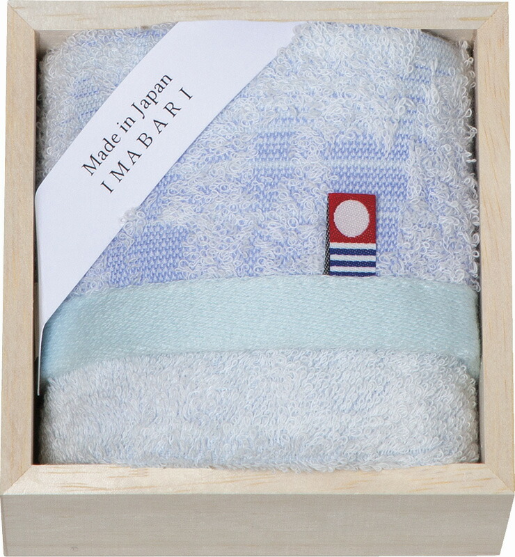 【ラッピング無料】国産 今治製タオル しまなみ匠の彩 ウォッシュタオル(木箱入) 花つぼみ KW-6054 綿100% 日本製