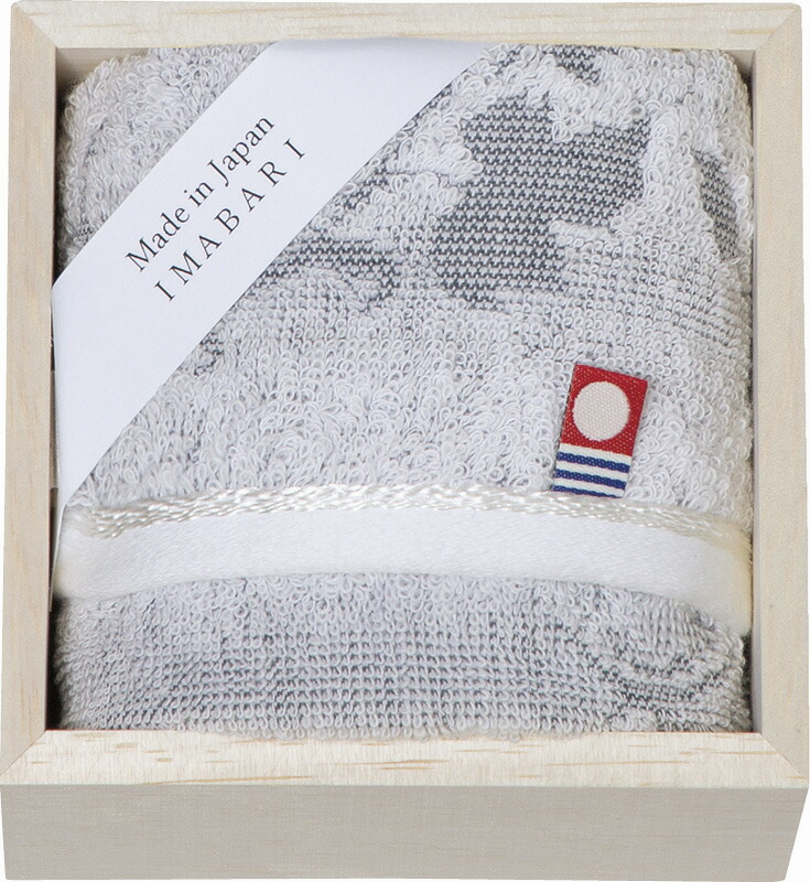 【ラッピング無料】国産 今治製タオル しまなみ匠の彩 ウォッシュタオル(木箱入) プリマクラッセ KW-6053 綿100% 日本製