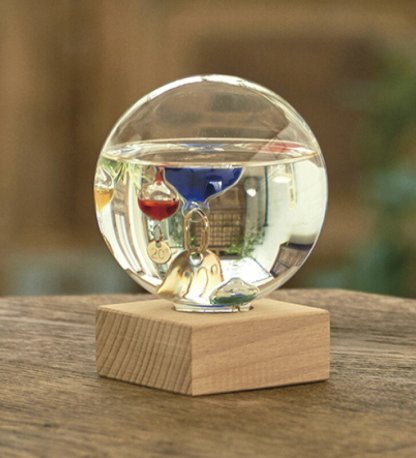 【ラッピング無料】ガラスフロート温度計 ドームS 333-209 レビュー