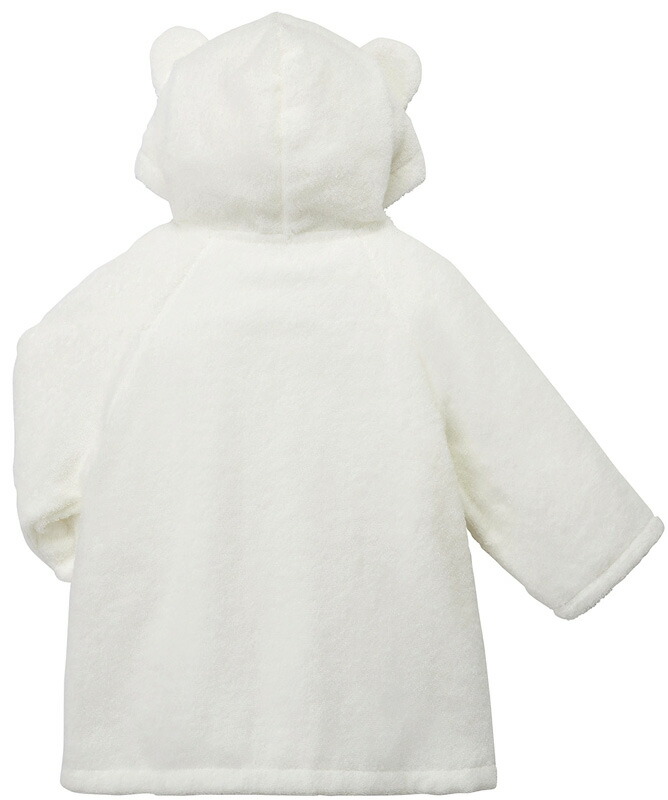 【ラッピング無料】国産 ミキハウス ベビーバスローブ 40-3814-457 日本製 - 画像 (3)