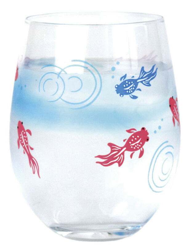 【ラッピング無料】国産 冷感グラス 金魚 AM-SYO-1 日本製 タンブラー - 画像 (3)