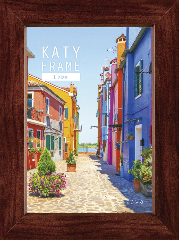 【ラッピング無料】ケイティフレーム ブラウン 100715 フォト 絵画 フラワー アート