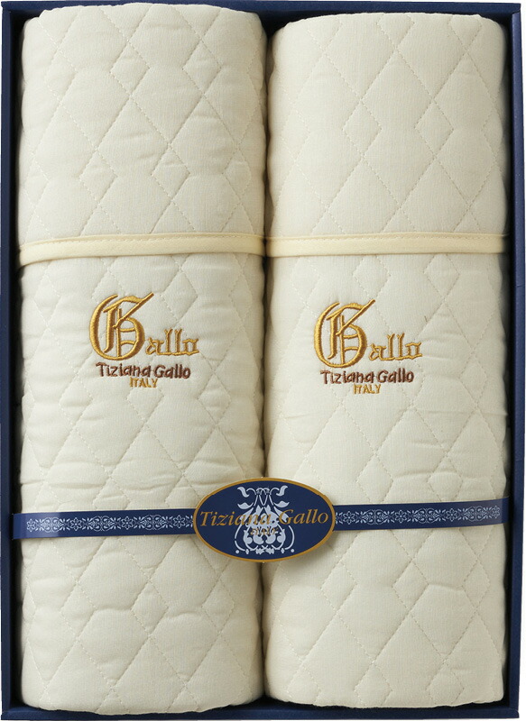 【ラッピング無料】ティツィアナ・ガロ さわやかガーゼ 敷パット 2P TG-880 敷きパッド