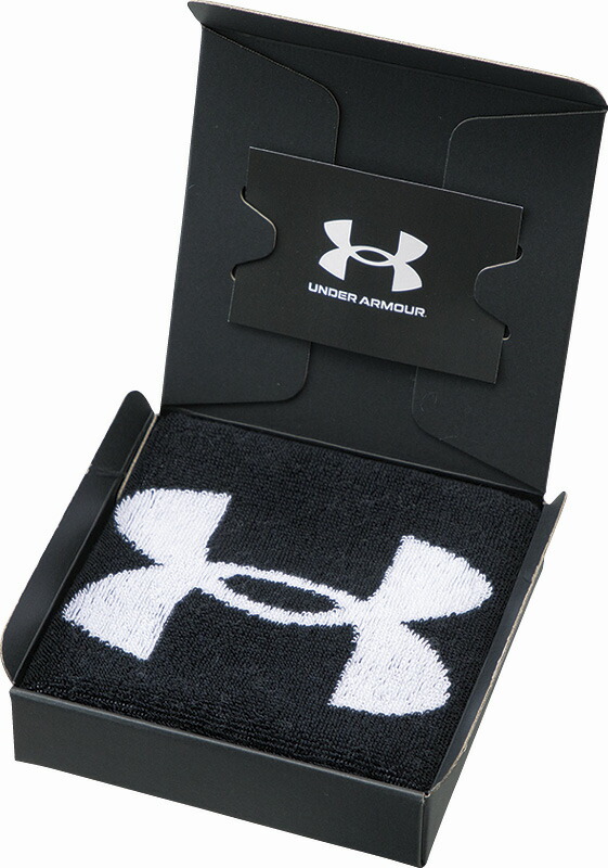 【ラッピング無料】国産 アンダーアーマー シンボル タオルハンカチ ブラック UA-010 BK 綿100% 日本製