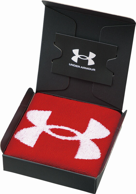 【ラッピング無料】国産 アンダーアーマー シンボル タオルハンカチ レッド UA-010 RE 綿100% 日本製