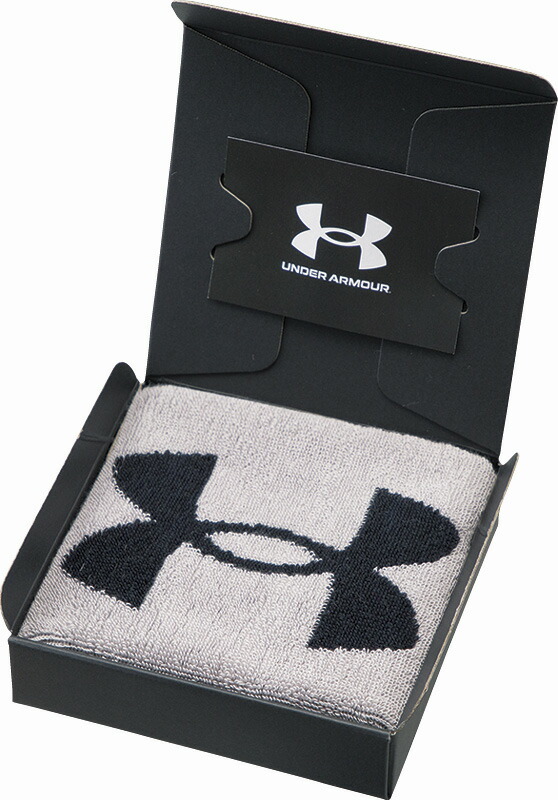 【ラッピング無料】国産 アンダーアーマー シンボル タオルハンカチ グレー UA-010 GY 綿100% 日本製