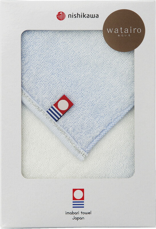 【ラッピング無料】国産 今治わたいろ 西川今治タオル ミニテリー ブルー TT88500030B 綿100% 日本製