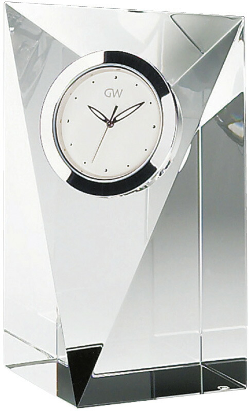 【ラッピング無料】グラスワークスナルミ プリズム クロック(M) GW1000-11009 置き時計