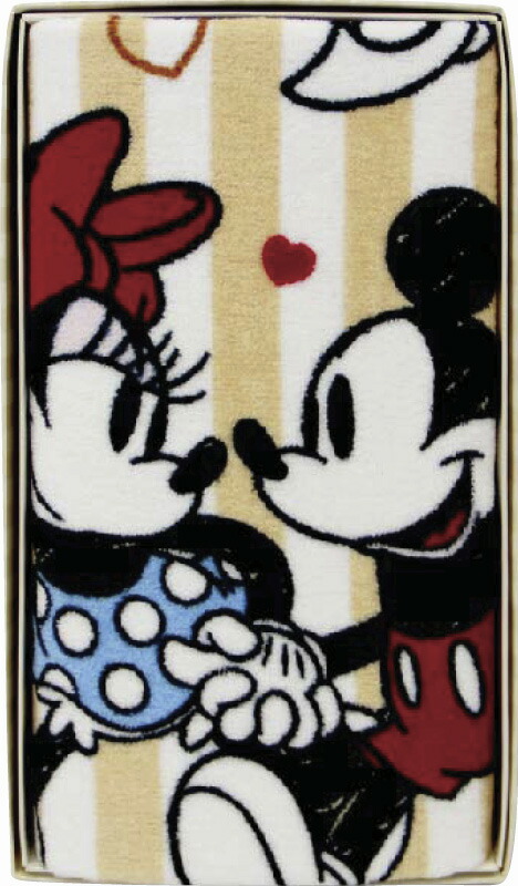 【ラッピング無料】ディズニー ファンデイズ ミッキー & ミニー フェイスタオル FK428800 綿100%