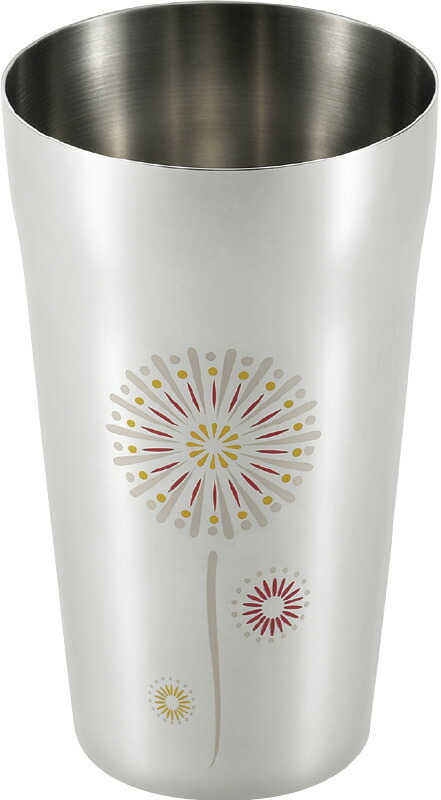 【ラッピング無料】国産 燕熟の技 感温ステンレスタンブラー 420ml 花火 EJK-400 日本製