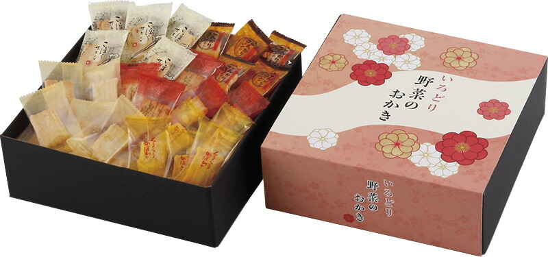 【ラッピング無料】いろどり野菜のおかき IR-1G ミックス レビュー