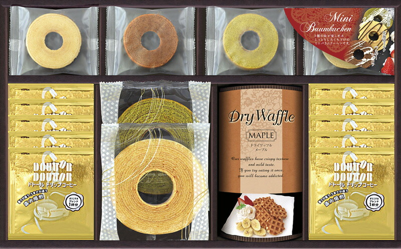 【ラッピング無料】ドトールコーヒー & スイーツバラエティ FADH-EJ ドリップコーヒー ミニバウムクーヘン バウムクーヘン ミニバウムクーヘン ドライワッフル
