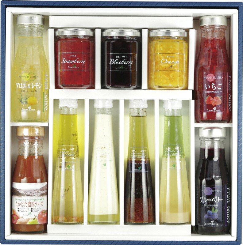 【ラッピング無料】たかはたファーム バラエティーセット VA-06L ジャム フルーツソース ドレッシング たかはた濃厚ソース