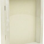 【ラッピング無料】万丈 フロントオープンBOX A4判 ホワイト 106438 ボックスフレーム