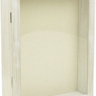 【ラッピング無料】万丈 フロントオープンBOX A4判 ホワイト 106438 ボックスフレーム