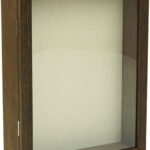 【ラッピング無料】万丈 フロントオープンBOX A4判 ブラウン 106439 ボックスフレーム