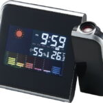 【ラッピング無料】プロジェクター機能付 ウェザークロック 6186-23 置き時計