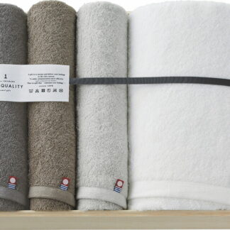 【ラッピング無料】国産 今治 ONE QUALITY バスタオル ＆ フェイスタオル 3P Q-55800 綿100% 日本製