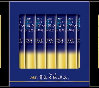 【ラッピング無料】AGF ちょっと贅沢な珈琲店 スティックブラックギフト ZST-10V ブラジルブレンド コロンビアブレンド キリマンジャロブレンド