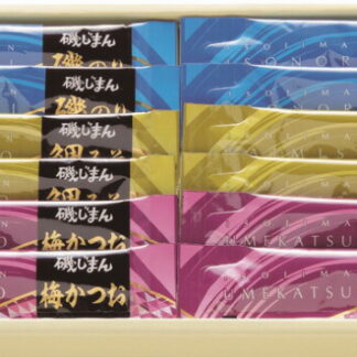 【ラッピング無料】磯じまん スティック佃煮セット IBS-12 磯のり 鯛みそ 梅かつお