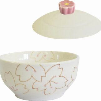 【ラッピング無料】シリコンふた付き レンジ小鉢 さくら 4585-557