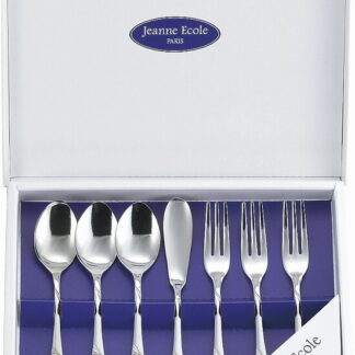 【ラッピング無料】国産 ジャンヌ･エコール モーニングセット 7PC JE-81 日本製 カトラリーセット コーヒースプーン ヒメフォーク バターナイフ