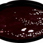 【ラッピング無料】国産 池坊美佳 美佳 桜うさぎ 7.0丸盆 16470 日本製 お盆 トレー トレイ