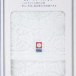 【ラッピング無料】国産 今治製タオル コンパクトバスタオル ビンテージフラワー CBT WH 綿100% 日本製