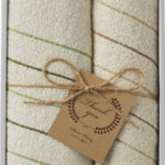 【ラッピング無料】国産 エコタオル フェイスタオル ＆ ハンドタオル EC-1001 綿100% 日本製