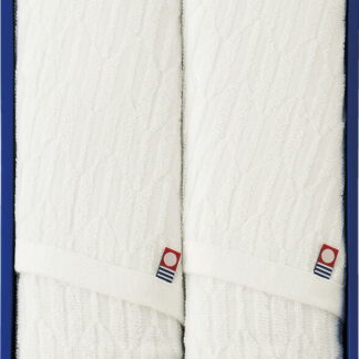 【ラッピング無料】国産 今治 ジャガードフェイスタオル 2P IMS52012 綿100% 日本製