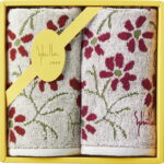 【ラッピング無料】シビラ エンラサーダ２ ミニタオル 2P ベージュ/ピンク 94081 綿100%