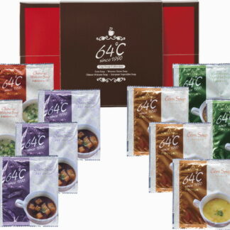 【ラッピング無料】64℃ スープギフト M-S15 コーンスープ 中華わかめスープ 洋風オニオンスープ 欧風野菜スープ