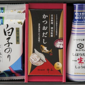 【ラッピング無料】和の調味料詰合せ SK-AE 白子のり 味のり だし塩のり キッコーマンいつでも新鮮生しょうゆ かつおだし