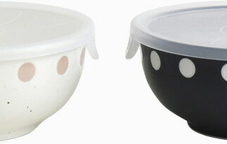 【ラッピング無料】国産 ドットレンジＬ ペア 230534 日本製 保存容器 キャニスター